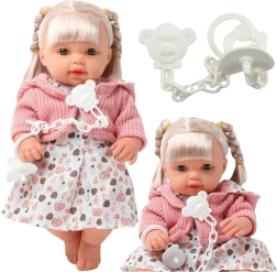 Бебе кукла с пуловерче и звуци