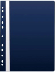 A4 fastener with Euro-perforation dark blue