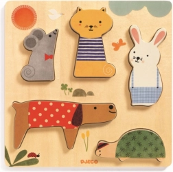 Insert Wooden Puzzle Pets Djeco