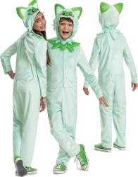 Детски костюм POKEMON Sprigatito кигуруми 127–136 см (7–8 години)