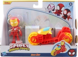 Marvel Spidey and His Friends Iron Man on Motorcycle – Action Figure and Vehicle