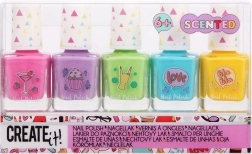 Perfumed nail polish set, 5 pcs – quick-drying, long-lasting, glossy finish
