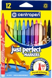 Флумастери Centropen Just Perfect комплект 12 цвята
