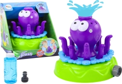 Градински разпръсквач Октопод с фонтан и сапунени балончета Лилав