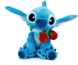Плюшена играчка Disney STITCH с роза 25 см