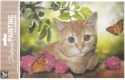 Diamond Painting on Board Kitten 29 × 21 cm