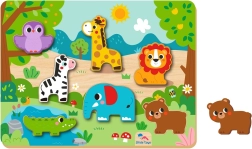 2Kids Toys дървен пъзел за поставяне Животни