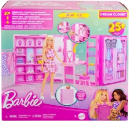 Гардероб на мечтите BARBIE с дрешки и аксесоари (без кукла)
