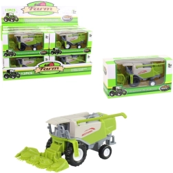 Metal Combine Harvester with Free-Wheeling Wheels