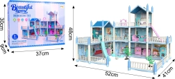 Къща за кукли вила резиденция с площадка