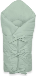 Класическо завиващо чувалче с връзки NEW BABY sea green