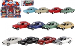 Модел автомобилче Škoda 1:60 от Welly, метал и пластмаса, 7 см, свободен ход, микс цветове в кутийка