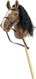Hobby horse Milly Mally кафяв плюшен конче на пръчка