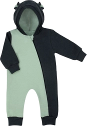 Nicol Olaf hooded sweat jumpsuit for baby