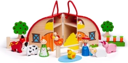 Ферма в куфарче Bigjigs Toys