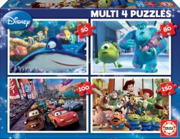 Пъзел Educa Disney Pixar микс 4в1 (50, 80, 100, 150 части)