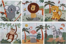 Дървени кубчета Сафари 2Kids Toys
