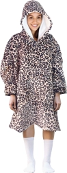 Затоплящо суичър-одеяло с качулка COZY NOXXIEZ с леопардов принт