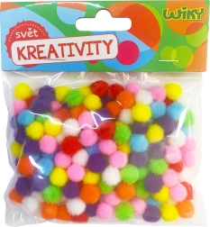 Цветни помпон топчета 10 мм