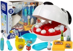 Детски ветеринарен стоматологичен комплект с кученце и зъболекарски инструменти