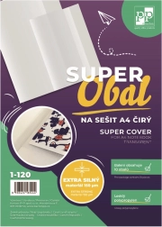 Суперобложка за тетрадки, прозрачна A4