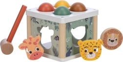 Wooden Insert Box Animals and Balls