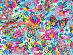 Puzzle Flowers and Butterflies 1000 Pieces BLUEBIRD
