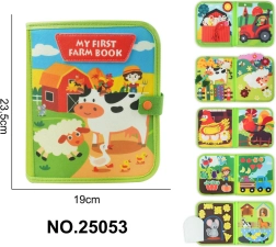 Sensory felt book for the little ones – farm
