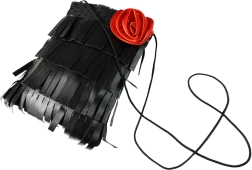 Дамска чанта за рамо с роза