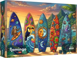 Пъзел Trefl Flamingo: приключение по вълните 400 части