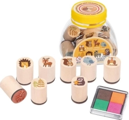 GOKI дървени печати – горски животни