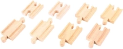 Дървени съединители за релси 7 см (8 бр.) BIGJIGS RAIL