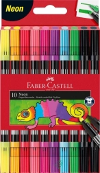 Faber-Castell Neon двустранни маркери - 10 цвята