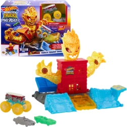 Hot Wheels Monster Trucks Arena Smashers – Кула на огъня игрален комплект с коли