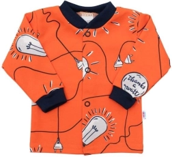 Памучно бебешко жакетче New Baby Happy Bulbs 68 (4–6 месеца)