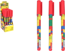 Химикал с синьо мастило 0,7 mm – дизайн на квадратчета