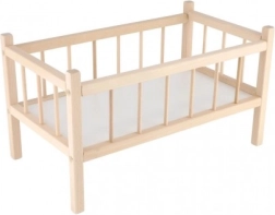 Дървено легълце за кукли