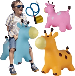 Скачащо гумено конче – жираф