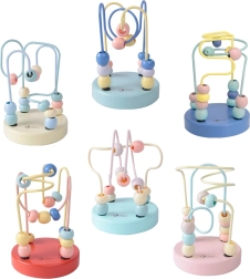 Класическа световна дървена играчка – плетен лабиринт за деца