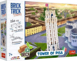 Тухлена строителна игра BRICK TRICK Travel – Наклонената кула в Пиза (260 части)