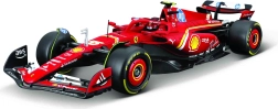 Конструктор модел Bburago 1:24 FERRARI F1 SF24 2024 №55 Carlos Sainz със стойка