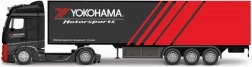 Камион с ремарке Bburago 1:43 MB Actros Gigaspace Firestone