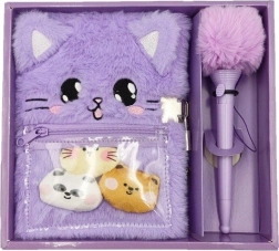 Плюшен дневник Kotek със заключване и химикалка TOYS INN