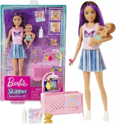 Barbie Skipper Opiekunka – детско креватче и бебе (игрален комплект)