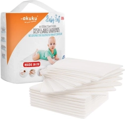 Еднократни хигиенни подложки Akuku Baby Soft 40 × 60 см, 15 бр.