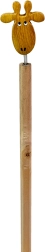 Wooden pencil with giraffe head