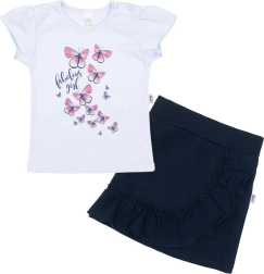 Baby t-shirt with skirt New Baby Butterflies blue 68