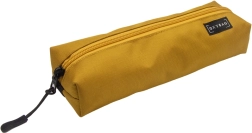 Wide School Pencil Case OXY Runner Yellow with Elastic Strap