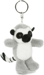 Plush ring-tailed lemur keychain 7 × 8 cm