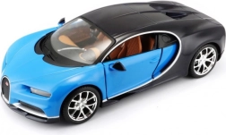 Събирателски модел BUGATTI Chiron 1:24 синьо‑черен